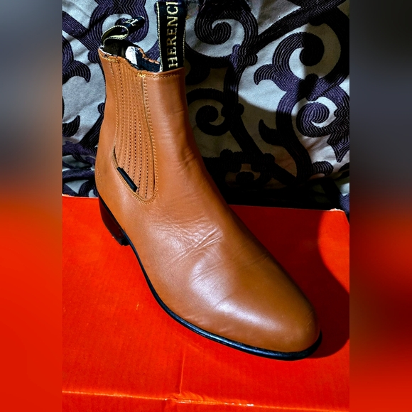 Boots pure leather HERENCIA, botas de cuero puro HERENCIA. - Picture 3 of 6